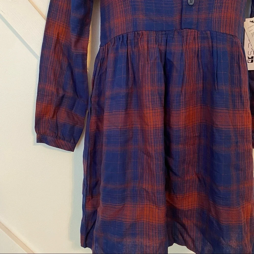 Joe’s Plaid Babydoll Mini Dress Sz S (7)